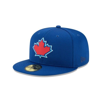 Blue Toronto Blue Jays Hat - New Era MLB Clubhouse Collection 59FIFTY Fitted Caps USA7295041